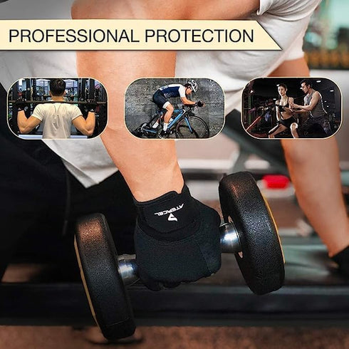 ATERCEL Workout Gloves for Men and Women, Exercise Gloves for Weight Lifting, Cycling, Gym, Training, Breathable