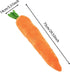 Generic 75cm Squeaky Carrot Plush Dog Toy, Soft Stuffed Chew Toy for Puppy Teething, Interactive Pet Toy for Small
