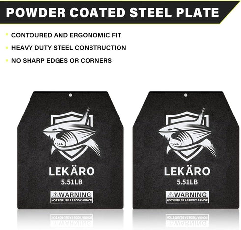 Weighted Vest Plates - 5.51/8.81/15.43/20.94LB Pair for Strength Training & Heavy Workouts