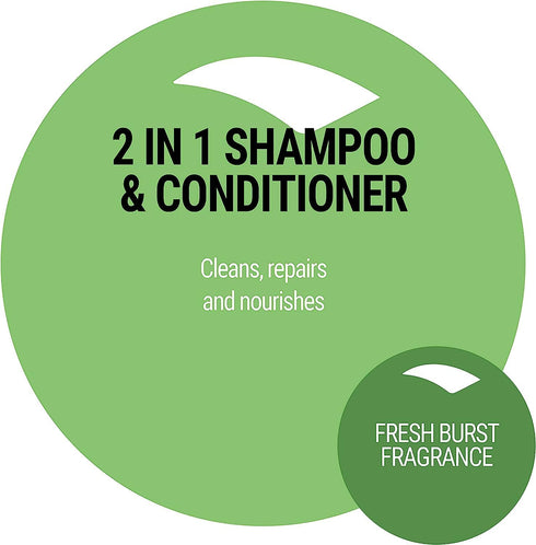 2 in 1 Dog Shampoo and Conditioner for Pets, Gallon - Naturally Derived Ingredients, 128 oz Bulk Refill Size