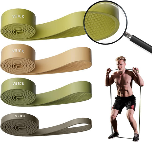 VEICK Resistance Bands Set for Men and Women - Workout Bands for Pull Up Assistance, Home Fitness Equipment