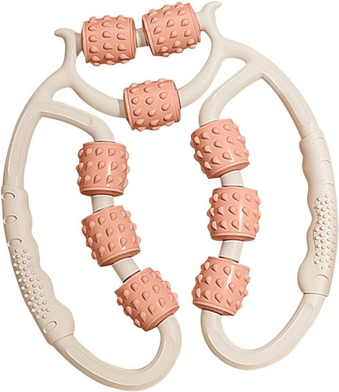 harayaa 9 Muscle Roller for Legs Massage Rollers for Muscles Manual Wheels Cellulite Roller for Thighs Foam Roller