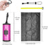Metal Dog Poop Bags Holder, Aluminum Dispenser with 15 Black Unscented Waste Bags for Dog Walking