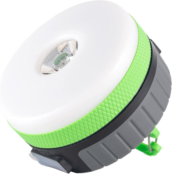 LIT-PaTH LED Camping Lantern - Rechargeable Light with Magnet Base, 2200 mAh, Medium Green, 1 Pack for Emergencies