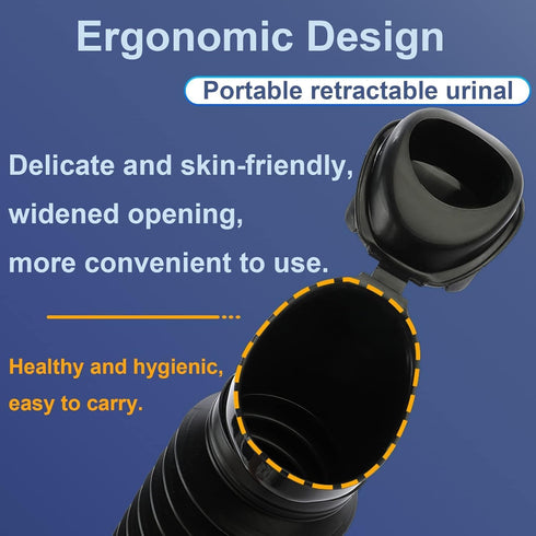 Generic 750ml Pee Bottles for Men, Collapsible Urine Bottle, Leakproof Spill Proof Portable Urinal for Women, Emergency