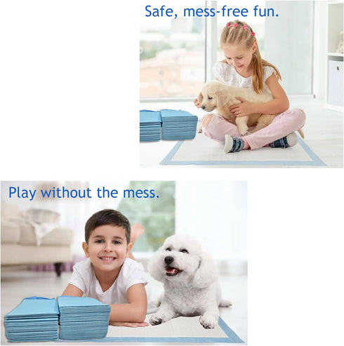 200 Count, 22 22 Inch 6-Layer Puppy Pee Pads, x Dog Wee Wee Training Pads, Leak-Proof Quick Absorb Design for Pet Potty