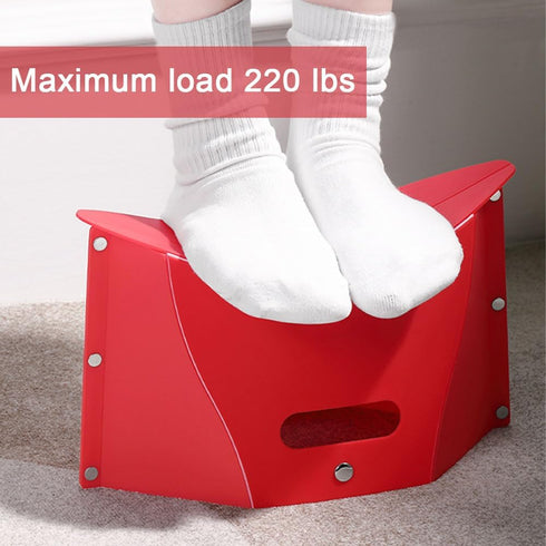 COLLMORE 0.5 Foldable Portable Stool, Thickness of in, Lightweight Collapsable Folding Chair for Hiking Picnic Camping