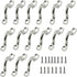 M3 316 Stainless Steel Bimini Boat Top PAD Eye, Tie Down, Kayak Deck Loop, Marine Boat Hardware (Pack of 15)