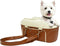 TBQA Portable Pet Travel Carrier, Small Dog Bed with Tether, Center Console Dog