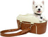 TBQA Portable Pet Travel Carrier, Small Dog Bed with Tether, Center Console Dog