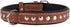 CollarDirect Studded Dog Collar - Leather Pet Collars for Dogs - Soft Padded - Brown Black (Black, Neck fit 23" - 26")