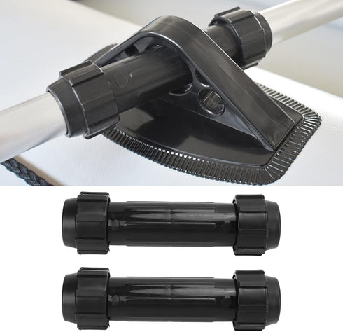 Kayak Paddle Connector, 2PCS Plastic Oars Shaft Connector for Inflatable Boat Stand Up Paddle