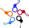 Honbay 5PCS Silicone Water Bottle Carrier Water Bottler Holder with Metal Keychain Clip