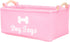 Dog Toy Basket, Storage Bins with Handle, Foldable Square Dog Toy Box for Pet Toys and Blankets