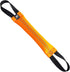 Bungee Dog Bite Tug Toy with 2 Strong Handles - Durable Fire Hose Toy for Medium to Large Dogs, Orange.