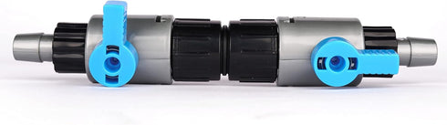 LANDEN Double Tab Connector for Aquarium, Canister Filter Hose, Quick Release Valve, Fish Tank Water Flow Control