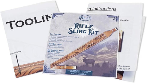DIY Leather Rifle Sling Kit with Adjustable Strap