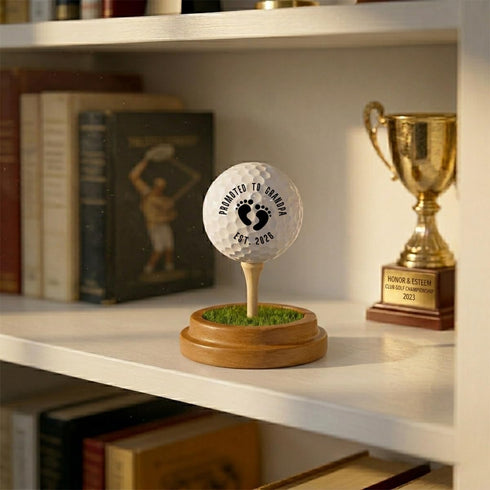 Gffeeoollallbb Promoted to Grandpa Pregnancy Announcement Golf Gifts for Grandpa Men Golfers, Pregnancy Reveal Gifts