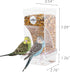 No Mess Automatic Bird Feeder, Inside Cage Parrot Feeder with Clear Perch and Acrylic Seed Container