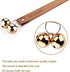 Leather Dog Doorbells for Door Knob, Adjustable Brass Potty Training Bells for Puppy to Go Outside, Easy Dog Door Bell