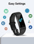 GRV No Bluetooth Pedometer Watch, Fitness Tracker with Step Counter, Calories/Sleep Tracker for Walking, Waterproof,