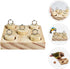 UPKOCH Wooden Parrot Puzzle Toy Interactive Bird Plaything Colorful Stacking Columns for Parrots and Birds Educational