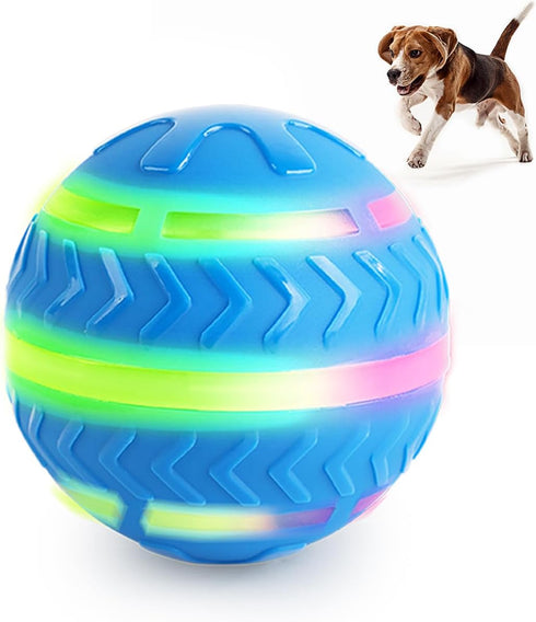 ALL FOR PAWS Interactive LED Dog Ball, Motion Activated Moving Toy for Day/Night Play, USB Rechargeable