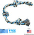 XL Dog Rope Toy for Aggressive Chewers - Nearly Indestructible, Durable Dog Toys for Large Dogs, Blue