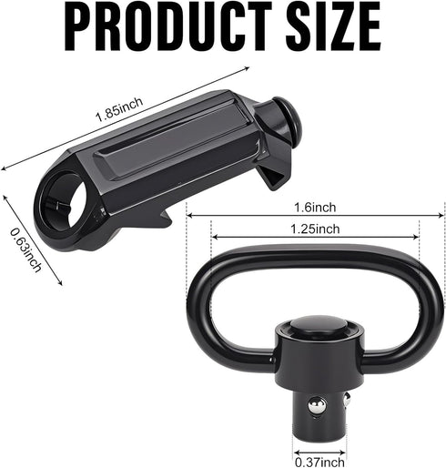 NEATABY Industries Sling Swivel Mount, Quick Detach Picatinny Sling Attachment, Two Point and Traditional Sling Mounts