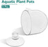 5 Pcs Plastic Aquatic Plant Pots, Aquarium Plant Pots with Suction Cups, Acrylic Aquarium Planter, Red Shrimp Live Plant Fish Tank Holder