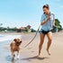 Upgraded Retractable Dog Leash, 360° Tangle-Free Walking Leash for Dogs up to 33lbs, 16.5ft Reflective Nylon