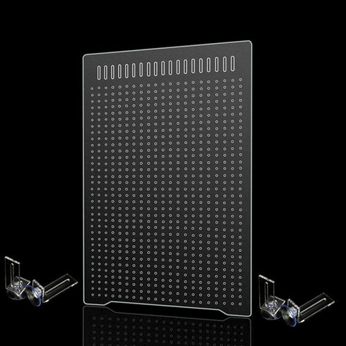 ONE SET Clear Fish Tank Divider Board (with Suction Cups) DIY Easy to Cut and Assemble for 5 or 10 Gallon Tank (White)