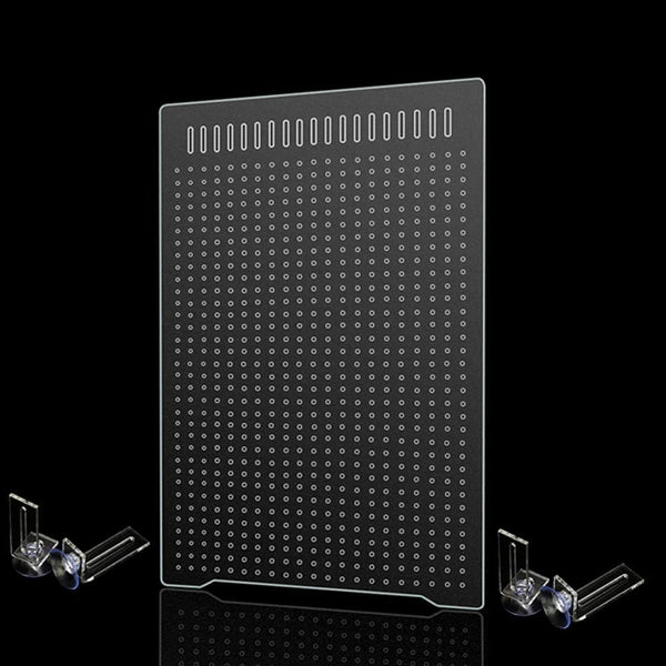 ONE SET Clear Fish Tank Divider Board (with Suction Cups) DIY Easy to Cut and Assemble for 5 or 10 Gallon Tank (White)