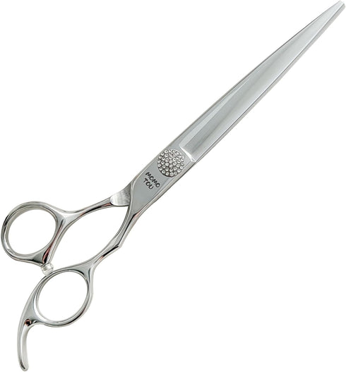 Professional Straight Dog Grooming Scissors, 440C Stainless Steel Polished Pet Hair Cutting Shears, 8''