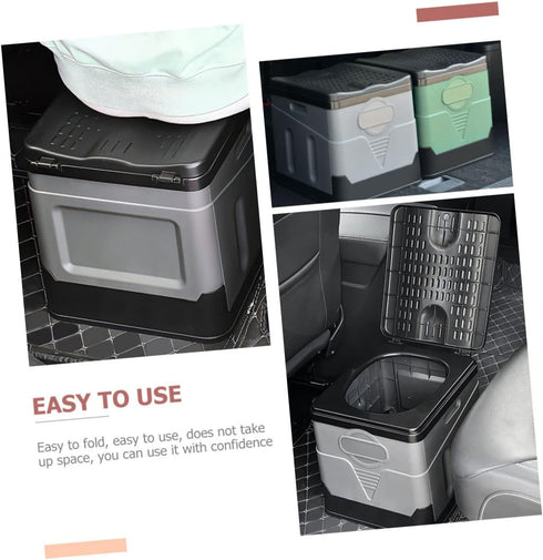 IMIKEYA Portable Folding Toilet for Adults Emergency Outdoor Travel Potty Storage Box for Camping Road Trips and Car