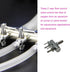4 Pcs 2-Way Aquarium Air Splitter, Stainless Steel Pump Lever Flow Control Valve for Fish Tank