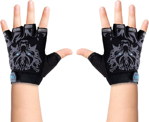 Luwint Kids Sport Gloves for Cycling, Fishing, and Workout, Ages 4-12