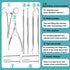 8 Pcs Dog Tartar Remover Tools, Cat Plaque Off Calculus Remover, Stainless Steel Dental Care for Dogs and Cats.