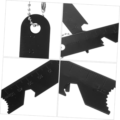 Toddmomy 10pcs Flint Scraper, Manganese Steel, Black, Portable for Man Vs. Wild