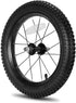 JOYSTAR Kids Bike Front Wheels Replacement - 12, 14, 16, 18 Inch with Solid Air Rubber Tire, Black & White