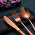 Travel Utensils - Reusable Silverware Set To Go, Portable Cutlery Set with Waterproof Carrying Case for Lunch Boxes,