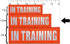 Orange Reflective Dog Patches 2 Pack, Service Dog in Training, DO NOT PET Patches with Hook and Loop