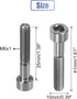 uxcell Titanium Tone Universal M6x35 Bike Stem Bolt, Bicycle Headset Stem Bolt Accessory