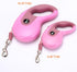 Retractable Dog Leash, 9.8FT for Small Medium Dog Up to 45lbs, One-Handed Brake, Pause, Lock, Anti-Slip Handle, Pink 3M