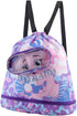 Kids Waterproof Dry Wet Swim Backpack, Sport Knapsack for Swimmers, Separated Sack