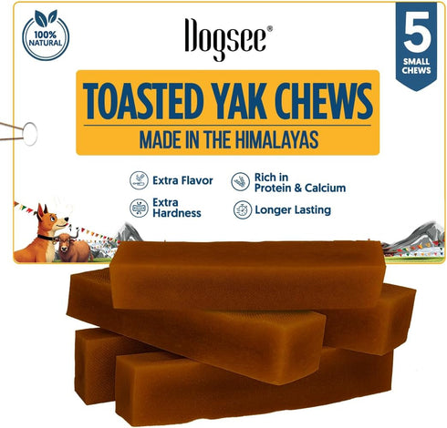 Dogsee Toasted Himalayan Yak Cheese Dog Chews (Small - 5 Bars) |
