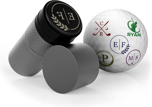 Personalized Golf Ball Stamp Marker, Custom Large 17mm Logo Stamper, Reusable Waterproof