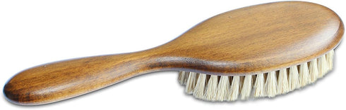 Mars Coat King Bristle Cat Hair Brush Deshedding Tool, Wooden Handle, ¾" Bristles, 2" Wide Head