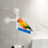 Hypeety Bird Parrot Stand Perch - Portable Suction Cup Shower Perch Toy for Parakeet Bath Stands (3 Suction Cups)