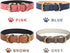 Classic Leather Dog Collar, Adjustable Heavy Duty Pet Collars for Small Medium Large Dogs, Padded Soft and Strong